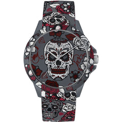 Montre synthétique grise de police