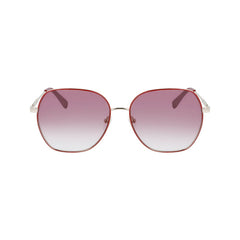 Lunettes de soleil Longchamp en métal rouge