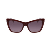 Lunettes de soleil Longchamp en acétate rouge