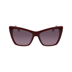 Lunettes de soleil Longchamp en acétate rouge