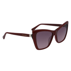 Lunettes de soleil Longchamp en acétate rouge