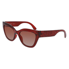 Lunettes de soleil Longchamp rouges injectées