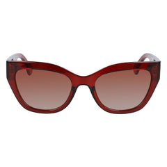 Lunettes de soleil Longchamp rouges injectées