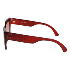 Lunettes de soleil Longchamp rouges injectées