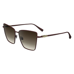 Lunettes de soleil Longchamp en métal rouge