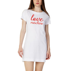 Short en coton blanc Love Moschino