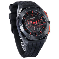 Montre Pulsar en caoutchouc noir