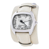 Montre Chronotech en cuir beige