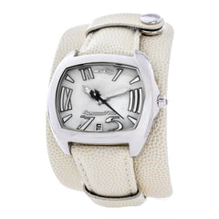 Montre Chronotech en cuir beige