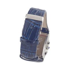 Montre Chronotech en cuir bleu