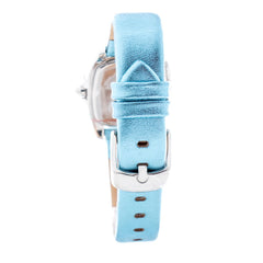 Montre Chronotech en cuir bleu
