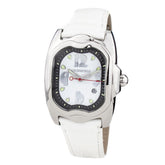 Montre Chronotech en cuir blanc