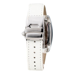 Montre Chronotech en cuir blanc