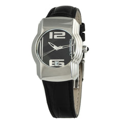 Montre Chronotech en cuir noir
