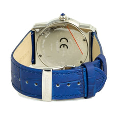 Montre Chronotech en cuir bleu