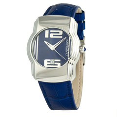 Montre Chronotech en cuir bleu