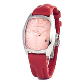 Montre Chronotech en cuir rouge