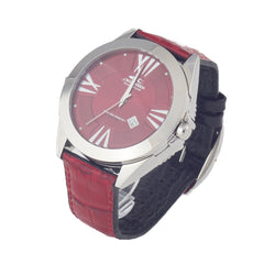 Montre Chronotech en cuir noir