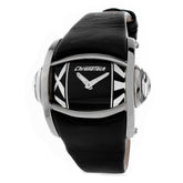 Montre Chronotech en cuir noir