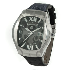Montre Chronotech en cuir noir