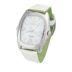 Montre Chronotech en cuir vert
