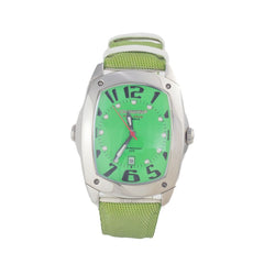 Montre Chronotech en cuir vert