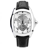 Montre Chronotech en cuir noir
