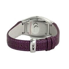Montre Chronotech en cuir violet