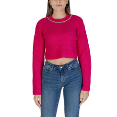Only Pink Pullover aus recyceltem Polyester