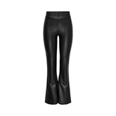 Nur schwarze Polyester-Leggings