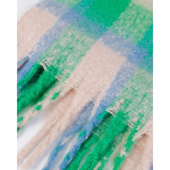 Écharpe en polyester vert uniquement