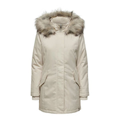 Only Beige Polyester Parka