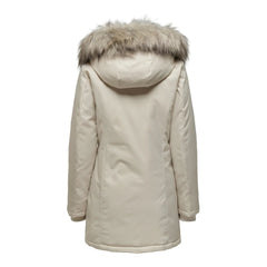 Only Beige Polyester Parka