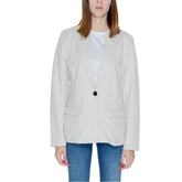 Blazer en polyester beige uniquement