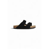 Sandales Birkenstock en cuir suédé noir