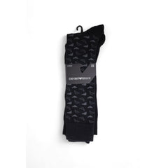Emporio Armani Unterwäsche Schwarze Baumwollsocke