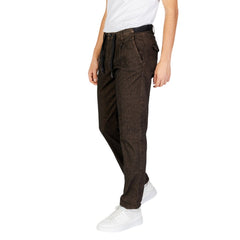 Pantalon en coton marron Hamaki-Ho