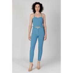 Rinascimento Türkis Polyester Top