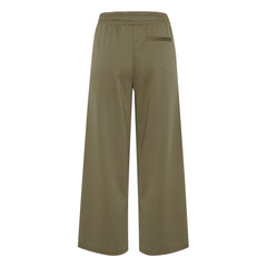 Pantalon ICHI vert en polyester recyclé