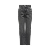 Jean mom en coton gris uniquement
