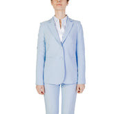 Blazer bleu en polyester Sandro Ferrone