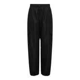 Pantalon en coton noir uniquement
