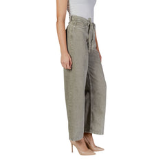 Only Green Cotton Bootcut Jeans