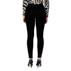 Nur schwarze Viskose-Leggings