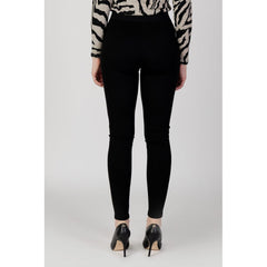 Nur schwarze Viskose-Leggings