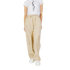 Pantalon en coton beige uniquement