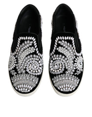 Dolce & Gabbana Schwarze verzierte London Herren-Slipper
