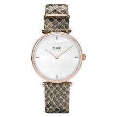 Montre Cluse en cuir beige