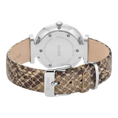 Montre Cluse en cuir beige