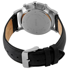 Montre Cluse en cuir noir